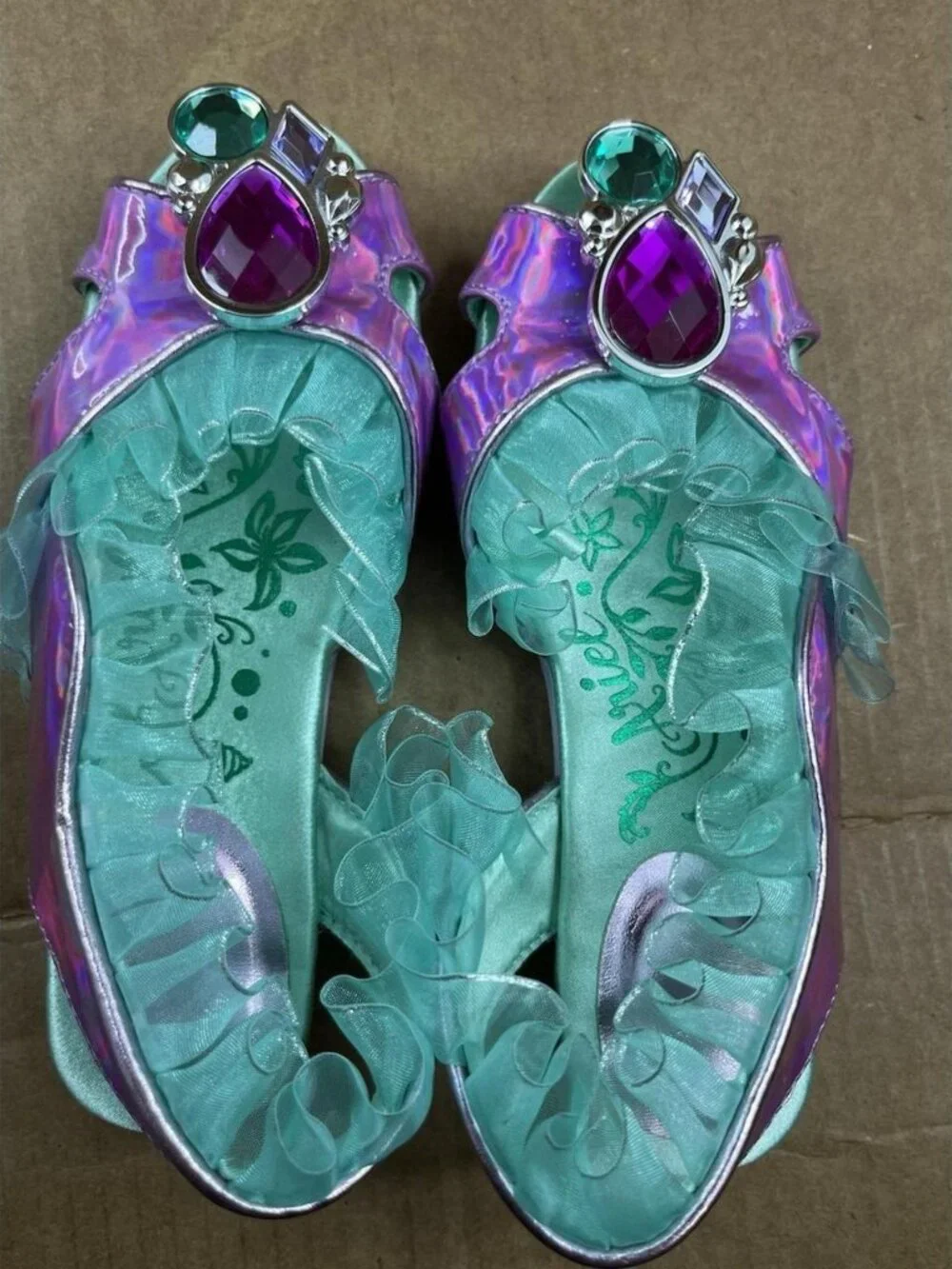 BRAND NEW Disney Princess ARIEL LITTLE MERMAID Costume Footwear SIZE 9/10
